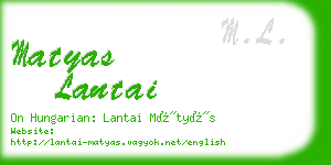 matyas lantai business card